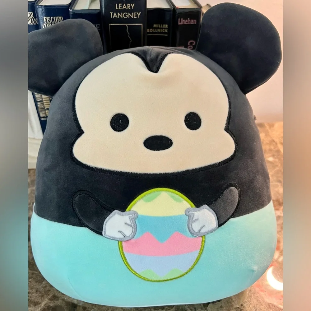 KellyToys Disney Mickey Squishmallows Stuffed Animal *White Ribbon Sack included